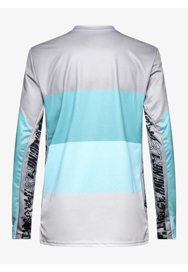 FOX - Bluza rowerowa męska Fox Ranger LS Jersey Grid. Kolor: szary. Materiał: jersey