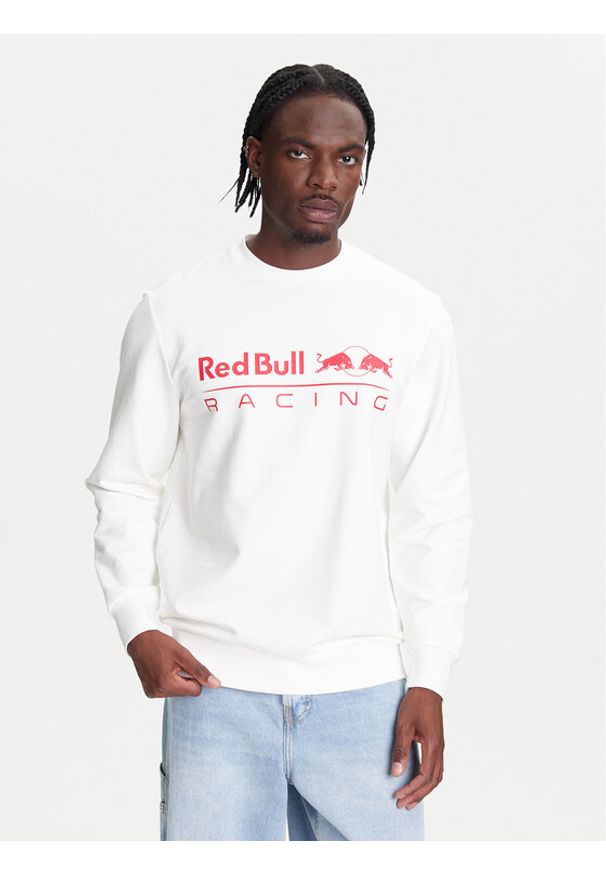 Pepe Jeans Bluza Red Bull Racing Team Logo RM580017 Biały Regular Fit. Kolor: biały. Materiał: bawełna