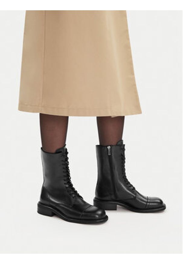 Gino Rossi Trzewiki EO-VEX-09814-25 Czarny. Kolor: czarny. Materiał: skóra