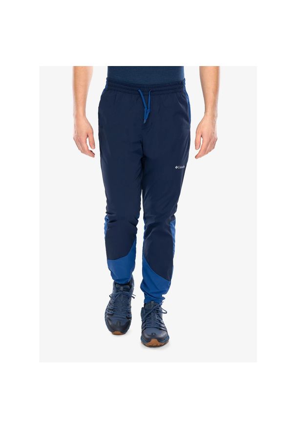 columbia - Spodnie turystyczne męskie Columbia Tech Nylon Pant. Kolor: niebieski. Materiał: nylon. Sezon: lato. Sport: turystyka piesza