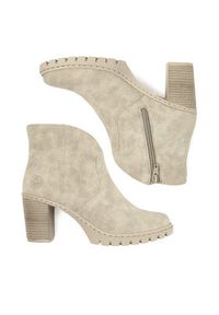 Rieker Botki Y2553-60 Beżowy. Kolor: beżowy. Materiał: syntetyk, materiał #2