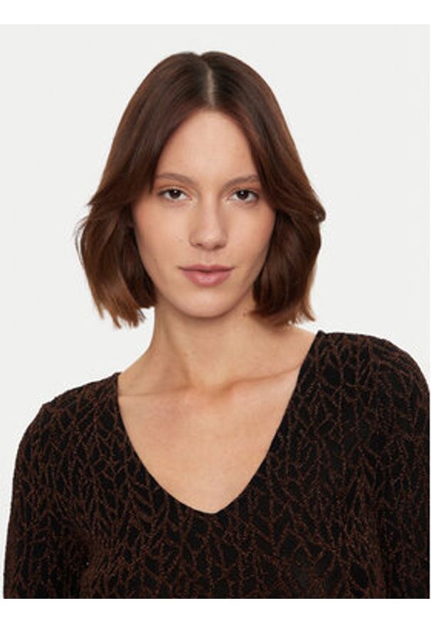 Noisy may - Noisy May Bluzka Gilly 27032016 Czarny Slim Fit. Kolor: czarny. Materiał: syntetyk
