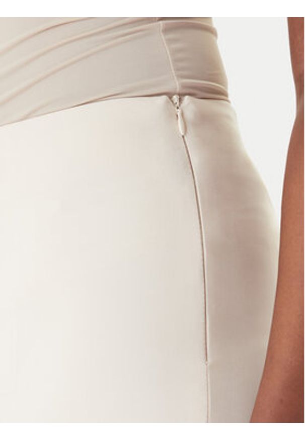 Rinascimento Spodnie palazzo CFC0127878003 Beżowy Wide Leg. Kolor: beżowy. Materiał: syntetyk