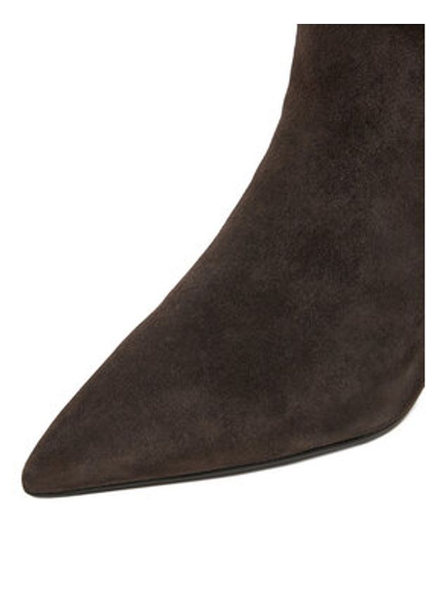 Gino Rossi Botki EO-LUNA-LT681 Brązowy. Kolor: brązowy. Materiał: zamsz, skóra