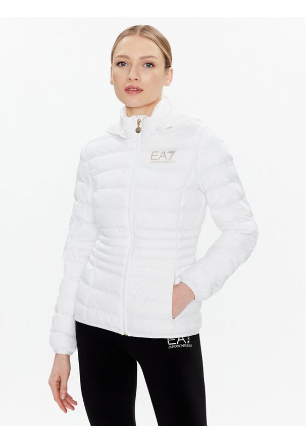 EA7 Emporio Armani Kurtka przejściowa 8NTB23 TNF8Z 0101 Biały Regular Fit. Kolor: biały. Materiał: syntetyk