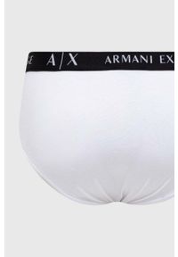 Armani Exchange slipy 2-pack męskie kolor biały. Kolor: biały #3