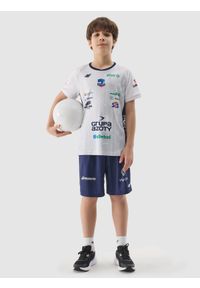 4f - 4F Koszulka replika domowa z sezonu 2023/24 dziecięca 4F x Grupa Azoty ZAKSA KK - multikolor 122/128 (6-8 lat). Okazja: do domu. Kolor: wielokolorowy. Długość rękawa: krótki rękaw. Wzór: nadruk. Sezon: lato. Styl: retro #1