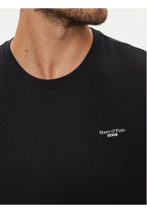 Marc O'Polo Denim T-Shirt B61 2021 51060 Czarny. Typ kołnierza: polo. Kolor: czarny. Materiał: bawełna