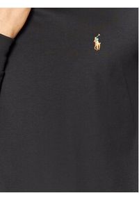 Polo Ralph Lauren Longsleeve 710760121 Czarny Slim Fit. Typ kołnierza: polo. Kolor: czarny. Materiał: bawełna. Długość rękawa: długi rękaw