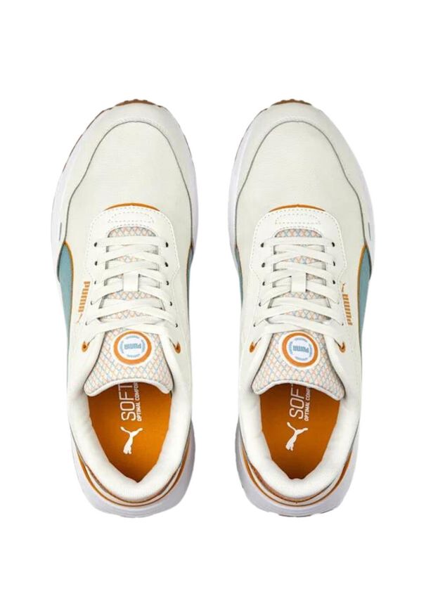 Buty do chodzenia damskie Puma Runtamed Plus. Kolor: pomarańczowy, biały, wielokolorowy. Materiał: materiał. Sport: turystyka piesza