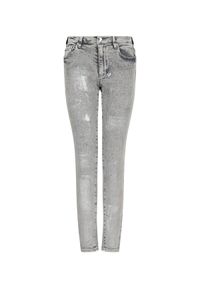 Armani Exchange - ARMANI EXCHANGE - Spodnie jeansowe z zabrudzeniami. Kolor: szary #3