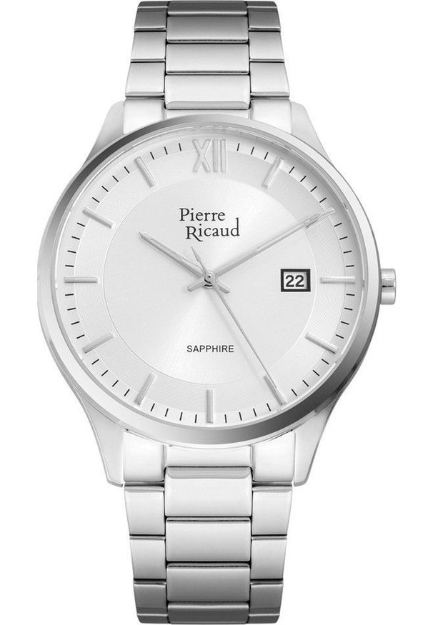 Zegarek Pierre Ricaud Zegarek męski Pierre Ricaud P97262.5163Q srebrny. Kolor: srebrny