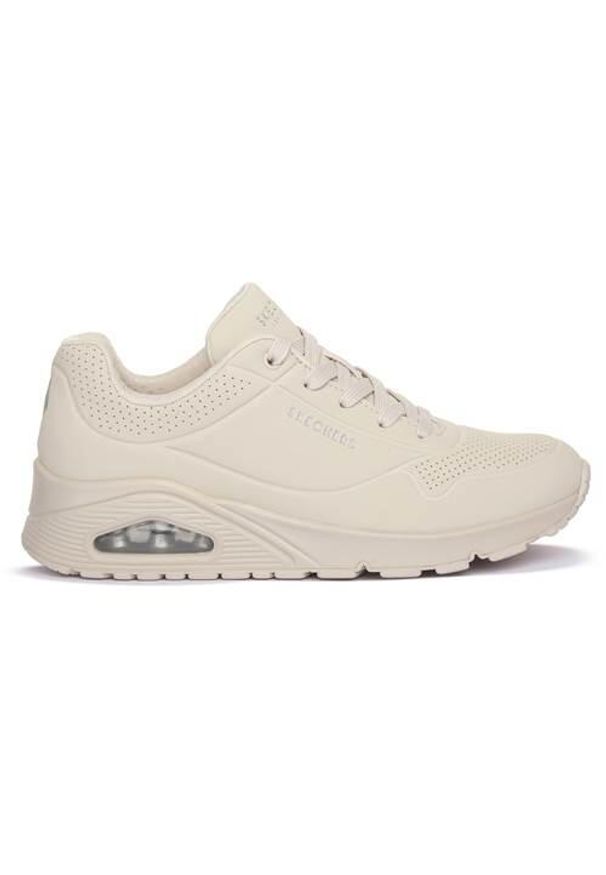 skechers - Buty do chodzenia damskie Skechers Owht One Stand On Air. Kolor: biały. Materiał: materiał, syntetyk. Szerokość cholewki: normalna. Sport: turystyka piesza