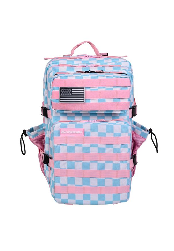 ELITEX TRAINING - Plecak Elitex Training Vichy V1 45L kabinowy, wodoodporny. Kolor: niebieski. Styl: sportowy