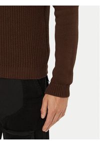 Aeronautica Militare Sweter 262MA1571UL00409 Brązowy Regular Fit. Kolor: brązowy. Materiał: bawełna #3