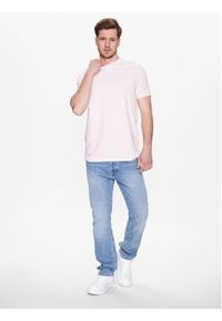 Karl Lagerfeld - KARL LAGERFELD T-Shirt 755080 532221 Różowy Regular Fit. Typ kołnierza: dekolt w karo. Kolor: różowy. Materiał: bawełna #4