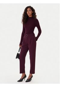 BOSS Spodnie materiałowe Tapiah 50490037 Fioletowy Regular Fit. Kolor: fioletowy. Materiał: syntetyk #5