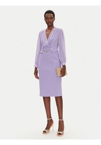 Rinascimento Sukienka koktajlowa CFC0123289003 Fioletowy Regular Fit. Kolor: fioletowy. Materiał: syntetyk. Styl: wizytowy #2