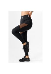 ROUGH RADICAL - Getry damskie legginsy sportowe szybkoschnące fitness Rough Radical Kendi Long. Kolor: czarny. Sport: fitness