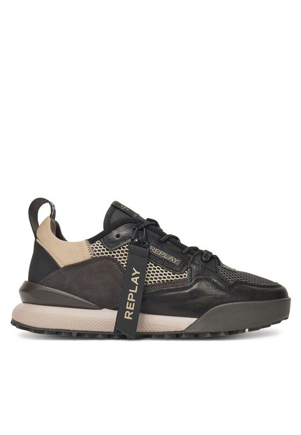 Replay - REPLAY Sneakersy GMS8L .000.C0017L Czarny. Kolor: czarny. Materiał: skóra