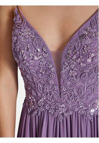 Hey Kyla Sukienka wieczorowa 5AI082HK Fioletowy Regular Fit. Kolor: fioletowy. Materiał: syntetyk. Styl: wizytowy #3