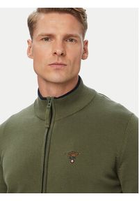 Aeronautica Militare Kardigan 262MA1632UL00506 Khaki. Kolor: brązowy. Materiał: bawełna #3