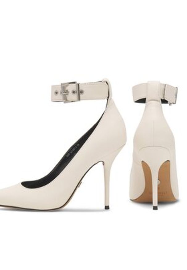 Nine West Szpilki SJ1487-2 Biały. Kolor: biały. Materiał: skóra. Obcas: na szpilce