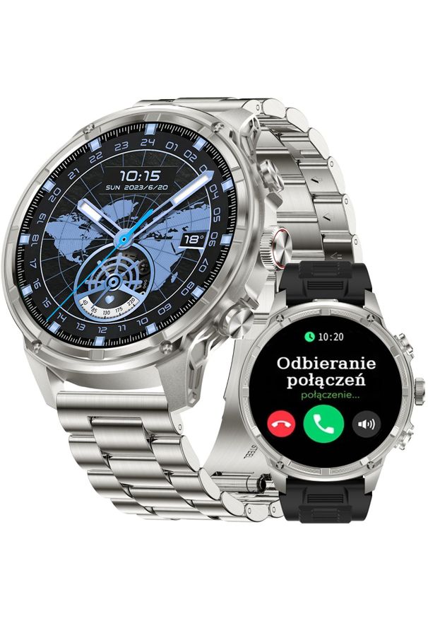 Smartwatch JG Smart SMARTWATCH męski GRAVITY POŁĄCZENIA SMS PULS POMIAR STRESU. Rodzaj zegarka: smartwatch