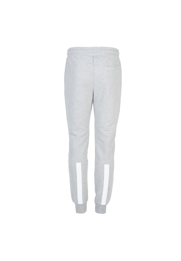 Les Hommes Spodnie "Jogging" | UHJ100-752U | Jogging | Mężczyzna | Szary. Kolor: szary. Materiał: poliester, bawełna. Wzór: nadruk