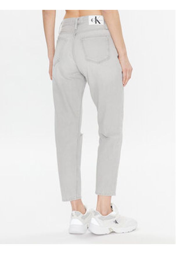 Calvin Klein Jeans Jeansy J20J220607 Szary Mom Fit. Kolor: szary