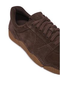Clarks Sneakersy Sharpham Lace 26327296 Brązowy. Kolor: brązowy. Materiał: skóra, zamsz #3