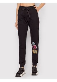 Blugirl Blumarine Spodnie dresowe RH1080-F0847 Czarny Regular Fit. Kolor: czarny. Materiał: bawełna #1