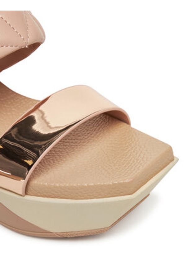 United Nude Sandały Delta Wedge Puffy 10902861188 Beżowy. Kolor: beżowy. Materiał: skóra