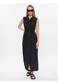 Calvin Klein Sukienka koszulowa K20K205204 Czarny Regular Fit. Kolor: czarny. Materiał: lyocell. Typ sukienki: koszulowe #4