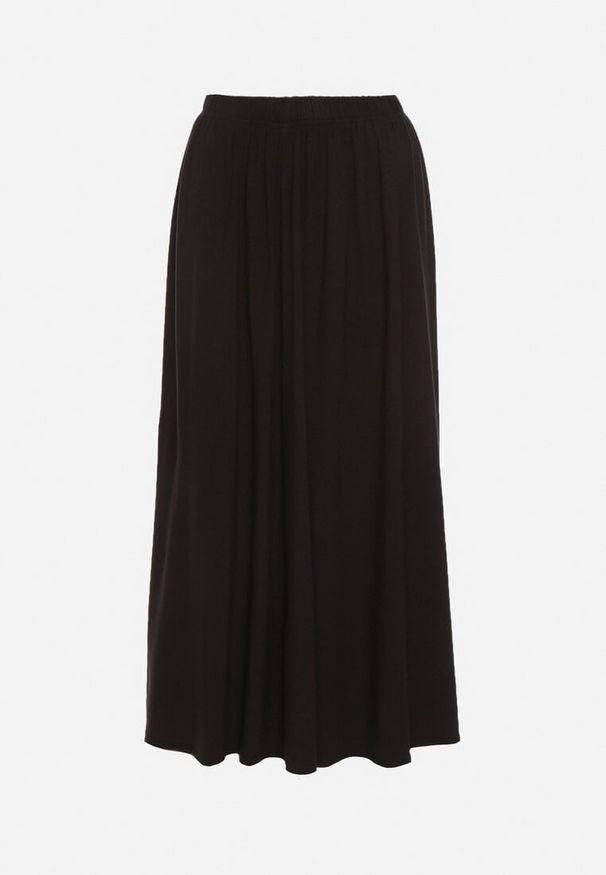 Born2be - Czarna Bawełniana Spódnica o Rozkloszowanym Kroju Tusnara. Kolor: czarny. Materiał: bawełna