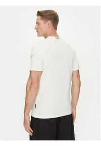Napapijri T-Shirt S-Badge NP0A4I3N Biały Regular Fit. Kolor: biały. Materiał: bawełna