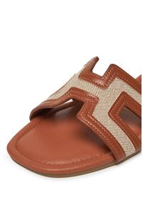 DeeZee Klapki R-28 Brązowy. Kolor: brązowy. Materiał: skóra #2