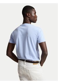 Polo Ralph Lauren T-Shirt 710671438528 Niebieski jasny Regular Fit. Typ kołnierza: polo. Kolor: niebieski. Materiał: bawełna #6