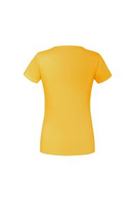 FRUIT OF THE LOOM - Koszulka Damska Iconic 195 Premium Ringspun Cotton T-shirt. Kolor: pomarańczowy, wielokolorowy, żółty. Sport: turystyka piesza
