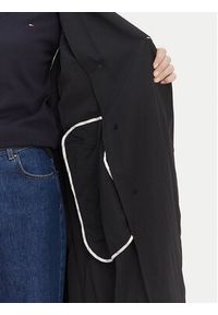 TOMMY HILFIGER - Tommy Hilfiger Trencz WW0WW45632 Czarny Oversize. Kolor: czarny. Materiał: syntetyk #5