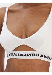 Karl Lagerfeld - KARL LAGERFELD Biustonosz braletka A1W47006 Biały. Kolor: biały. Materiał: lyocell #3