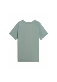 Puma - Młodzieżowa koszulka Active Sports Poly z grafiką PUMA Green Moon. Kolor: zielony