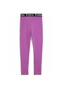Puma - Młodzieżowe legginsy treningowe PUMA STRONG PUMA Pure Magenta Purple. Stan: podwyższony. Kolor: fioletowy. Styl: młodzieżowy. Sport: fitness