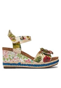 Laura Vita Espadryle Facyo 80 Beżowy. Kolor: beżowy. Materiał: skóra