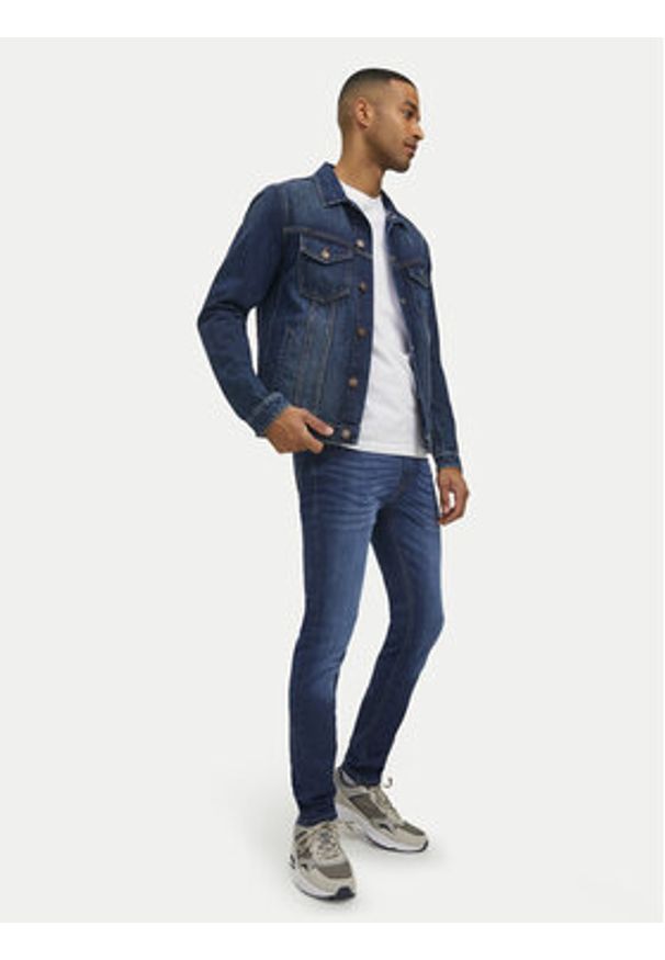 Jack & Jones - Jack&Jones Jeansy Liam 12110056 Granatowy Skinny Fit. Kolor: niebieski