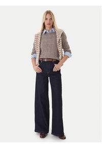 TOMMY HILFIGER - Tommy Hilfiger Sweter WW0WW43586 Beżowy Regular Fit. Kolor: beżowy. Materiał: wełna #3