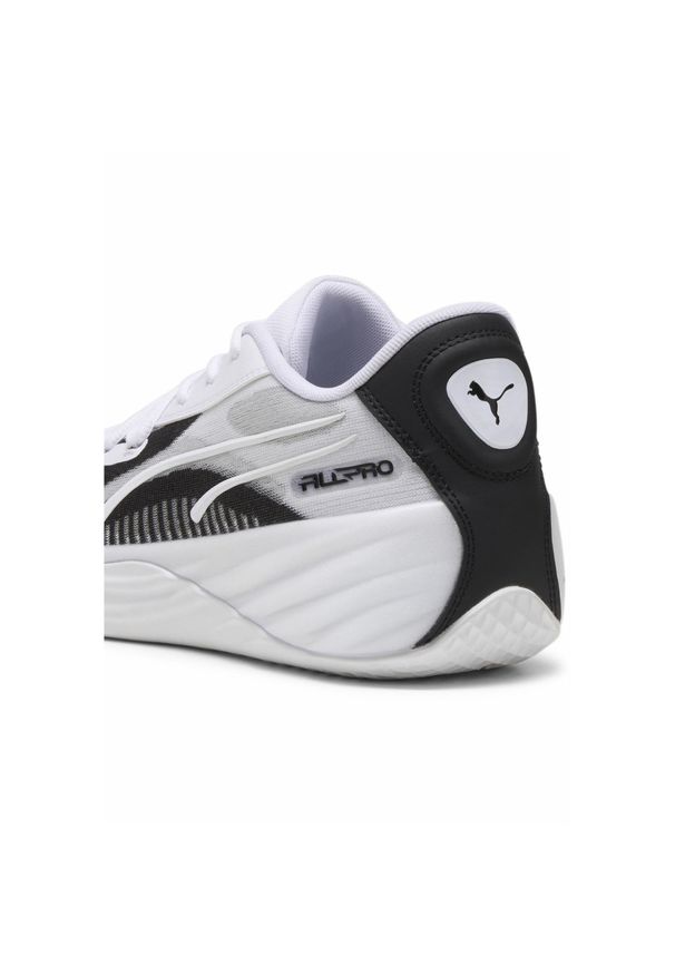 Puma - Buty koszykarskie All-Pro NITRO Team PUMA White Black. Kolor: biały, czarny, wielokolorowy. Materiał: syntetyk, tkanina, materiał. Sport: koszykówka