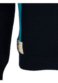 Takeshy Kurosawa Sweter "With Hood" | 83149 | Maglia | Mężczyzna | Niebieski. Okazja: na co dzień. Kolor: niebieski. Materiał: wełna, akryl. Wzór: aplikacja. Styl: casual #6