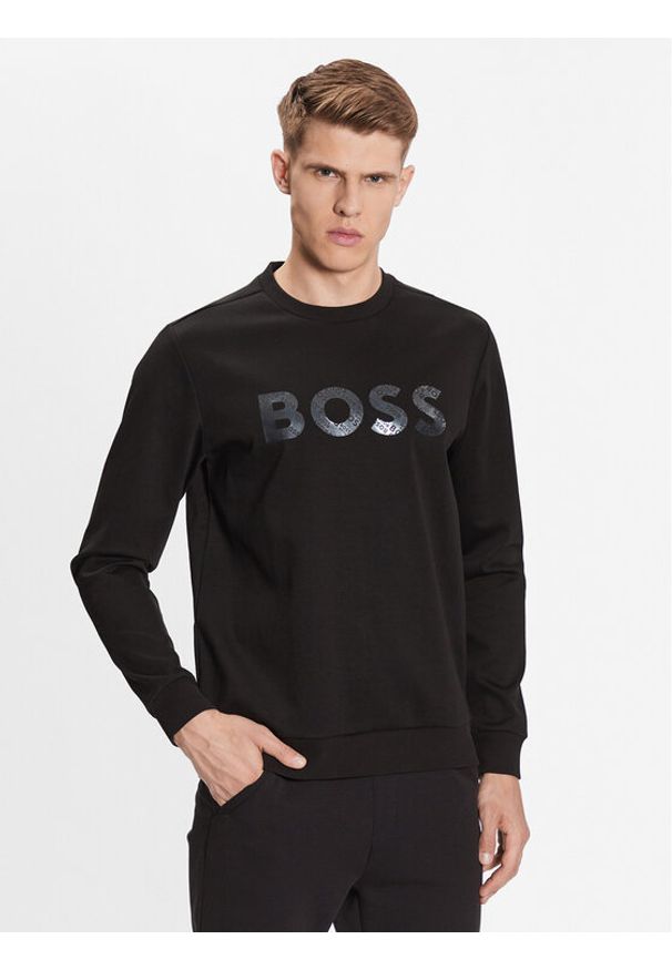 BOSS - Bluza Boss. Kolor: czarny