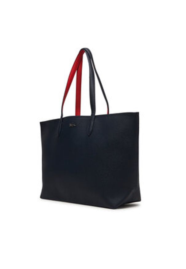 Lacoste Torebka Anna NF4823AA Granatowy. Kolor: niebieski. Materiał: skórzane